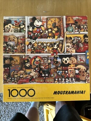 Vintage Springbok Mouskamania! Mickey Mouse 1000 Piece Puzzle Disney - Image 1 of 4