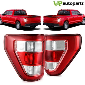 Taillight Assembly For 2021-2023 Ford F150 Red Tail Brake Lamp Pair Replacement - Picture 1 of 7