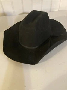Resistol Rodeo JR Felt Cowboy Hat New Black Kids Western - BWROJR-113407 - Picture 1 of 10