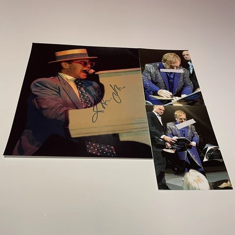 elton john signed autographed 10/8 Cover