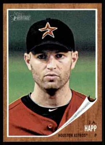 2011 Topps Heritage J.A. Happ #177 Houston Astros - Picture 1 of 2