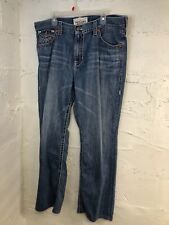 Big Star Pioneer Boot Mens 40 X 32 Altered Jeans Distressed Flap