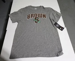 47 Brand NCAA Brown University Grey Crew Neck SS T-Shirt Men's Size L NWT - Picture 1 of 5