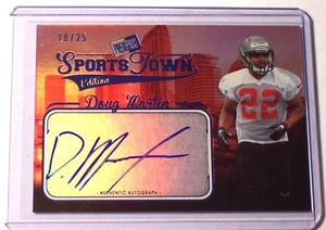 2012 Press Pass Sportstown Blue Autograph Doug Martin /25 Boise State Buccaneers - Picture 1 of 1