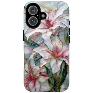 Floral Flower Lily Stained Glass PRINTED Tough Phone Case Iphone Samsung Pixel - Picture 1 of 188