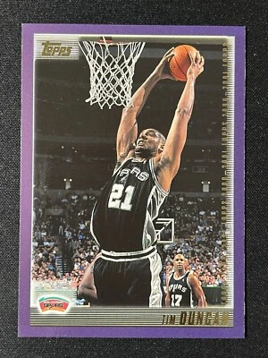 2000-01 Topps Tim Duncan #60 HOF San Antonio Spurs NBA Basketball Card - Image 1 of 4
