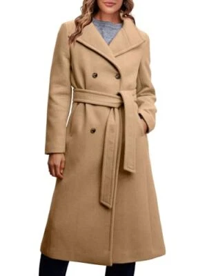 Grace Karin Women Double Breasted Wool Coat - Image 1 of 4