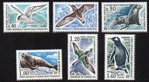 FSAT (TAAF) 1976 Sc #58-63 birds penguin sea lion seal MNH - Picture 1 of 1