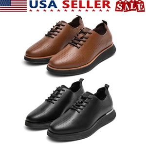 Men's Dress Oxfords Sneakers Breathable Shock-Absorbing Casual Formal Shoes 8-13 - Picture 1 of 34