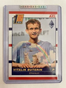 2021 G.A.S. VITALIK BUTERIN ROOKIE CARD NTWRK EXCLUSIVE GAS ONLY 612 MADE - Picture 1 of 3
