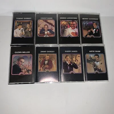 Big Bands Time Life Cassette Tapes Lot Of 8 Glenn Miller Benny Goodman Basie Foto 1 de 4