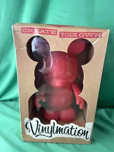 NEW Disney Vinylmation Create Your Own Mickey Mouse 9" Red Large (BOX HAS WEAR) - Picture 1 of 8