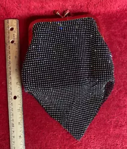 Clutch schwarz & mehrfarbig Kristall Strass Perlen mit Goldtoneinstellung - Bild 1 von 5