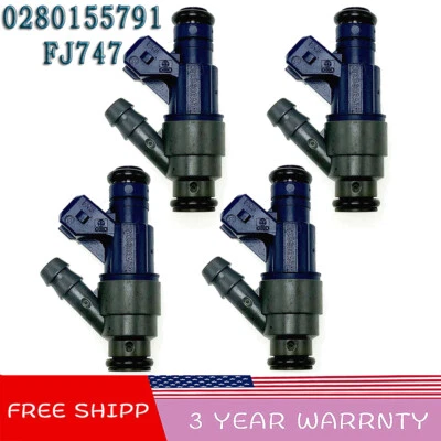 Inyectores de combustible 4 piezas para Volkswagen Jetta GL Golf Beetle GLS 1998 1999 2000 2,0 L Foto 1 de 4