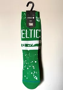 Calcetines Stance NBA Baloncesto Overspray Boston Celtics Crew en Hombre’s Grandes - Imagen 1 de 3