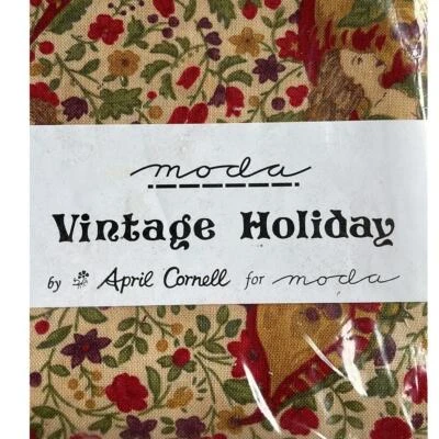 Vintage Holiday Quilting Blocks 40 5" Squares by April Cornell for MODA - Image 1 of 4