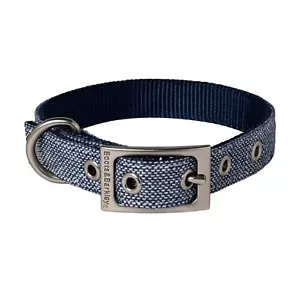 Botas y Barkley Metal Hebilla Ajustable Collar para Perro - Tweed Azul Talla Mediana M - Imagen 1 de 4