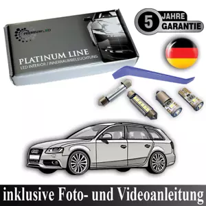 LED Innenraumbeleuchtung Audi A4 B6 B7 Avant Innenbeleuchtung Innenlicht Set 16 - Picture 1 of 12