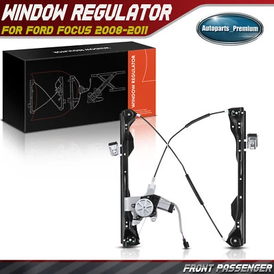 Regulador de ventana eléctrica delantero derecho con motor para Ford Focus 2008-2011 4 puertas Foto 1 de 4