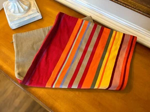 Pottery Barn Weldon Stripe Pillow Cover Multicolor 16”x26” NWOT - Picture 1 of 6