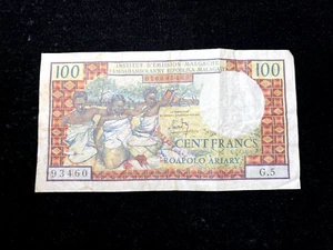 ND (1964-73) Madagascar 100 Francs (Circulated) - Picture 1 of 2