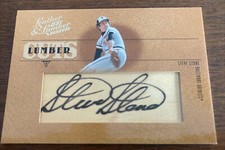 2005 Donruss Lumber Leather Cuts Steve Stone Autograph Orioles CY Young /128