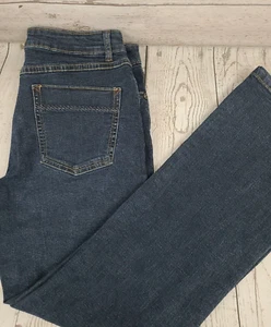 Savanna Moon Damen Größe 8 Petite Orly Flare Jeans Dark Wash Stretch Taschen - Bild 1 von 12
