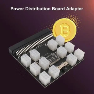 ETH BTC Mining DPS-800GB A Power Supply Breakout Board 12 Ports ATX 6 Pin 1200W - Afbeelding 1 van 6
