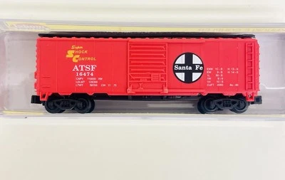 Model Power N ATSF Santa Fe 40' Box Car #16474 83438 New - Image 1 of 4