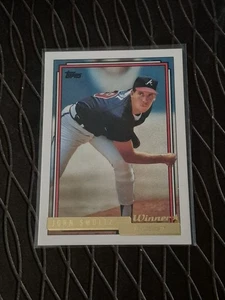 John Smoltz 1992 Topps Winner Baseballkarte - Bild 1 von 2