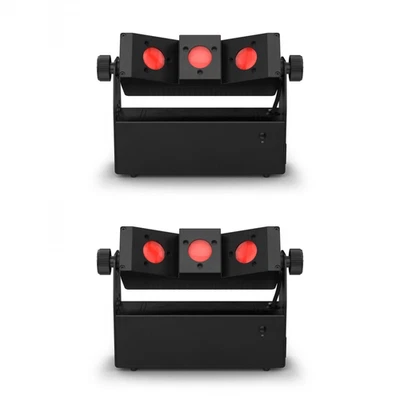Chauvet DJ EZBEAM Q3 ILS LED Battery Uplighter Accent Split Beam Bundle - Image 1 of 4