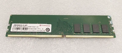 Transcend 4GB DDR4 2666MHZ JM U-DIMM 1RX8 1.2V JM2666HLH-4G Computer Memory RAM - Image 1 of 2