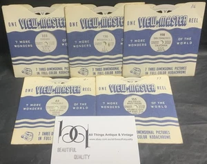 5 carretes View-Master vintage de ciudades de Estados Unidos escenas años 60-Chicago-Washington + 3 más - Imagen 1 de 5