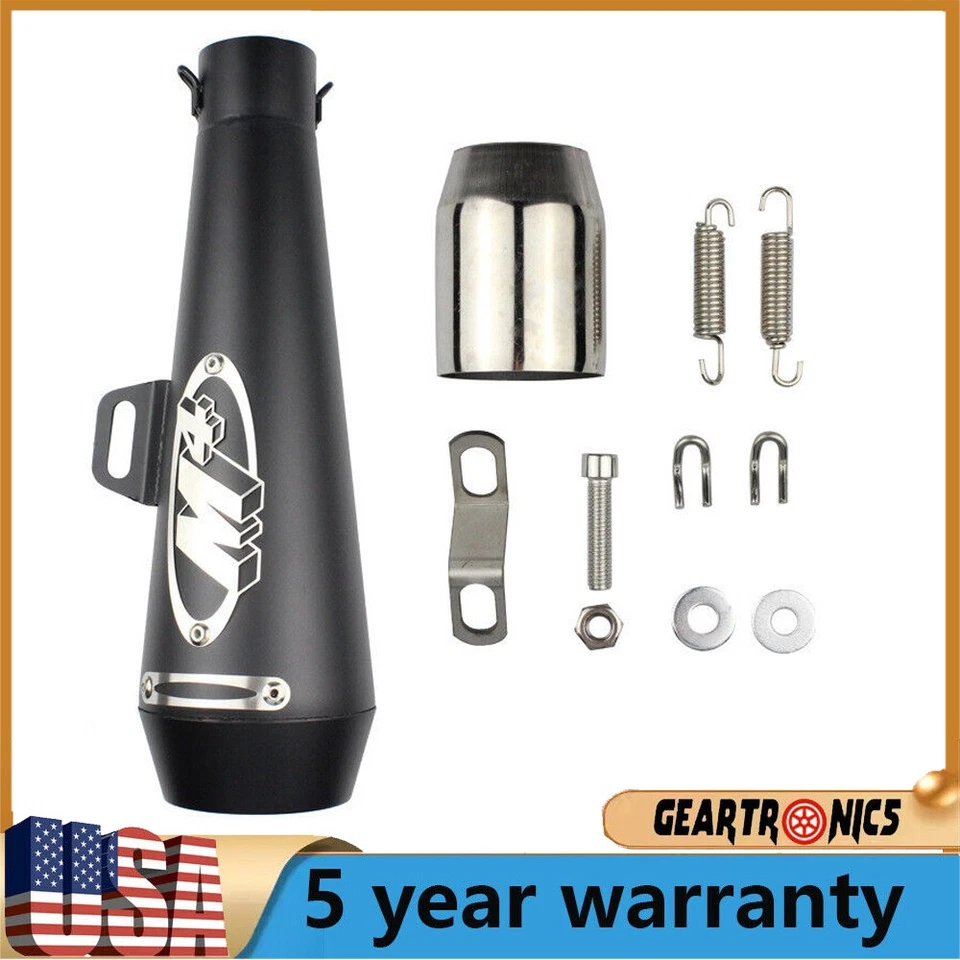 Silenciador de escape negro deslizable para CBR1000 Suzuki GSXR600 GSXR750 11-2021 M4 GP Foto 1 de 4