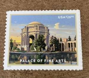 2022 U. S. Express Mail Stamp SC 5667 Palace of Fine Arts $26.95 MNH - Picture 1 of 1
