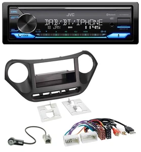 JVC Bluetooth DAB USB MP3 Autoradio für Hyundai i10 (ab 2013) AUX USB - Bild 1 von 9