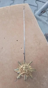 Antique Bronze Sunburst Pendulum For French Louis 16 Style Portico Clock-19c. - Picture 1 of 8