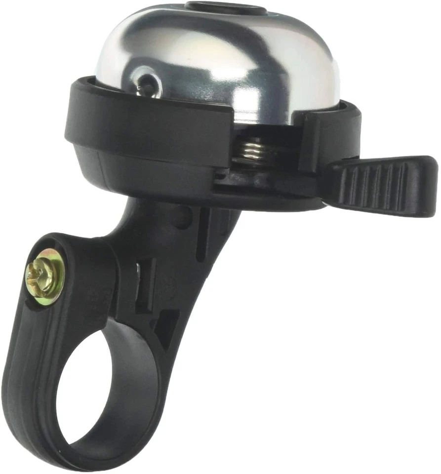 Espejo, campana de bicicleta Incredibell Tower plateada, abrazadera de 22,2 mm, plateada Foto 1 de 1