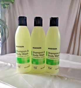 LOT of 3 McKesson Shampoo & And Body Wash Cucumber Melon Scent 8oz. 53279038 - Picture 1 of 14