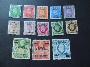 1948 British Italian Colonies BMA Eritrea Set SGE1-E12 Mounted Mint - Bild 1 von 2