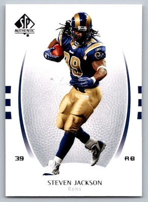 2007 SP Authentic Steven Jackson St. Louis Rams #82 - Image 1 of 2