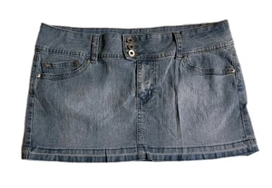 Y2K Piper Blue Denim Mini Skirt Women's Size 16 17 - Picture 1 of 6