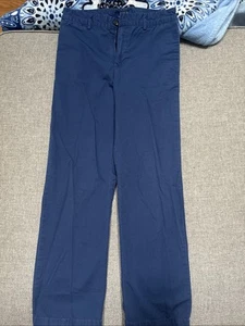 Polo Ralph Lauren Chino Pants Boys Navy Preppy Pony Size 14 Uniform - Picture 1 of 4