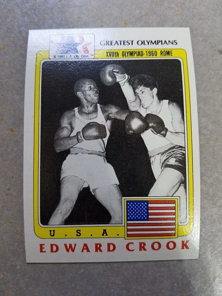 Edward Crook Boxing Olympic Gold Medalist 1983 Greatest Olympians - Image 1 of 2