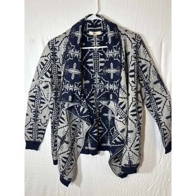 Cárdigan Ya Los Angeles Estampado Tribal Azteca Frente Abierto Talla Única Informal Foto 1 de 4