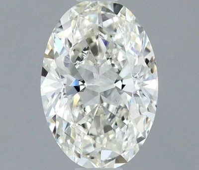 GIA Certified 0.37 Ct Natural Diamond Loose Oval Cut 5x4 mm Size I/SI Grade - Image 1 of 4
