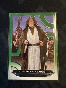 2017 TOPPS SP #/199 OBI-WAN KENOBI STARS WARS GALACTIC FILES CARD GREEN - Picture 1 of 5