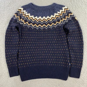 Fjallraven Ovik Knit Sweater Womens Small Wool Nordic Fair isle Pullover Crew - Picture 1 of 12