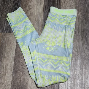 Nike Dri-Fit Leggings Damen Medium geometrischer Druck mittlerer Bund Yoga Fitnessstudio sportlich - Bild 1 von 12