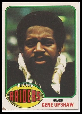 1976 Topps Football #295 Gene Upshaw Oakland Raiders - Image 1 of 2